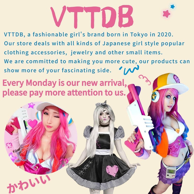 VTTDB Arm covers cute women kawaii japanese harajuku Goth Half Finger Knitted Arm Warmer Y2K Gloves Arm Sleeve for girl - Image 5